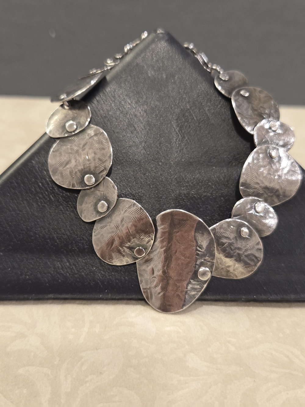 Silpada Silver Hammered Disc Bracelet